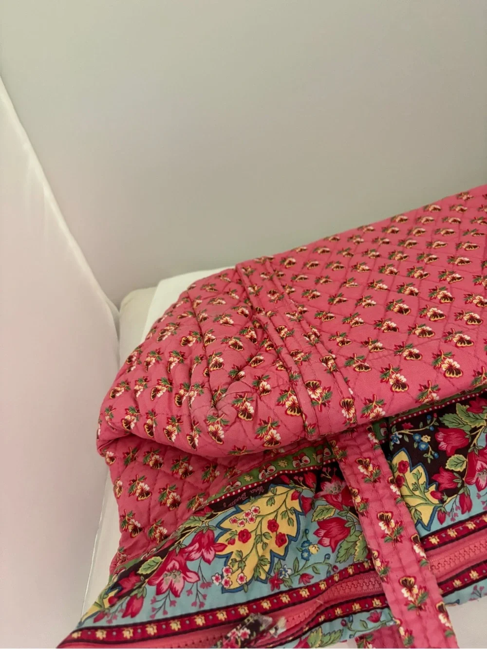 Vera Bradley Paddy tote in Pink Pansey - Picture 3 of 7
